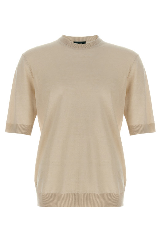 Linen cotton t-shirt White