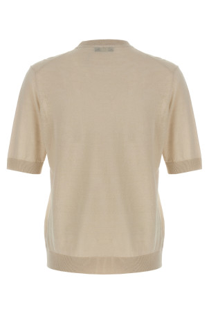 Linen cotton t-shirt White