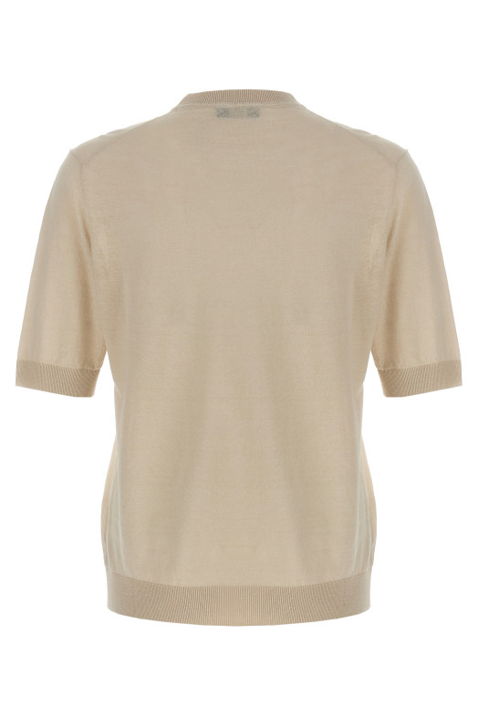 Linen cotton t-shirt White