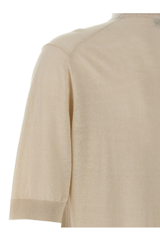 Linen cotton t-shirt White