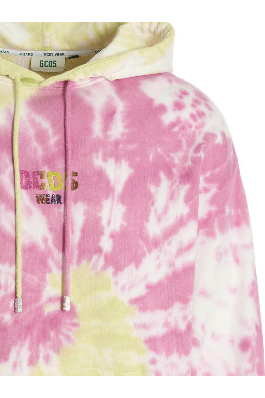Толстовка с капюшоном «GCDS Tie Dye» Разноцветная SS23M100304MX
