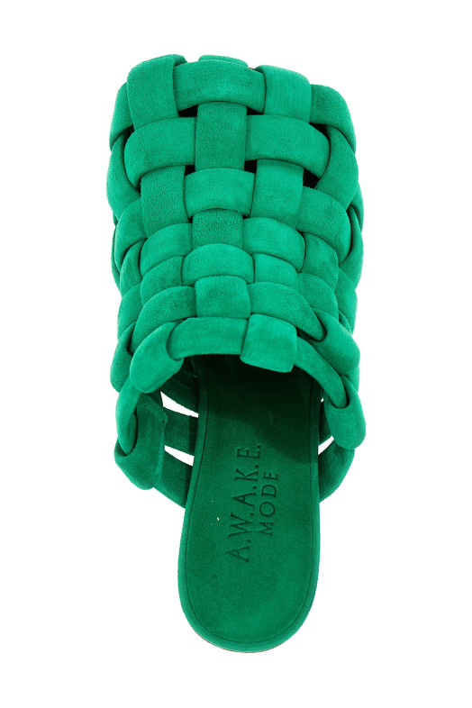 A.W.A.K.E. MODE «Wilma Chubby» мюли Green (SH07EMERALD) A.W.A.K.E. MODE «Wilma Chubby» мюли Green (SH07EMERALD)