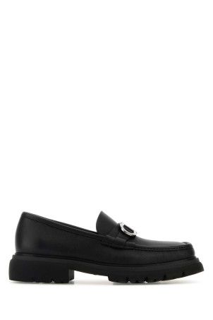 Black leather Cocoon loafers Black SALVATORE FERRAGAMO (0282497738502E)