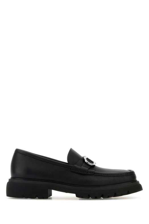 Black leather Cocoon loafers Black SALVATORE FERRAGAMO (0282497738502E)