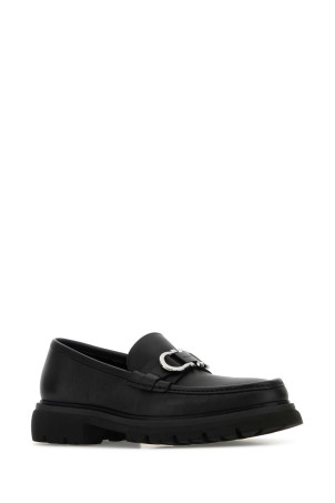 Black leather Cocoon loafers Black SALVATORE FERRAGAMO (0282497738502E)