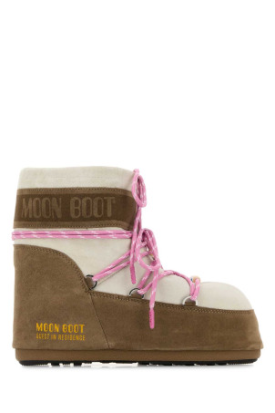 Двоколірні замшеві черевики Moon Boots x Guest In Residence Icon Low MOON BOOT (1409730)