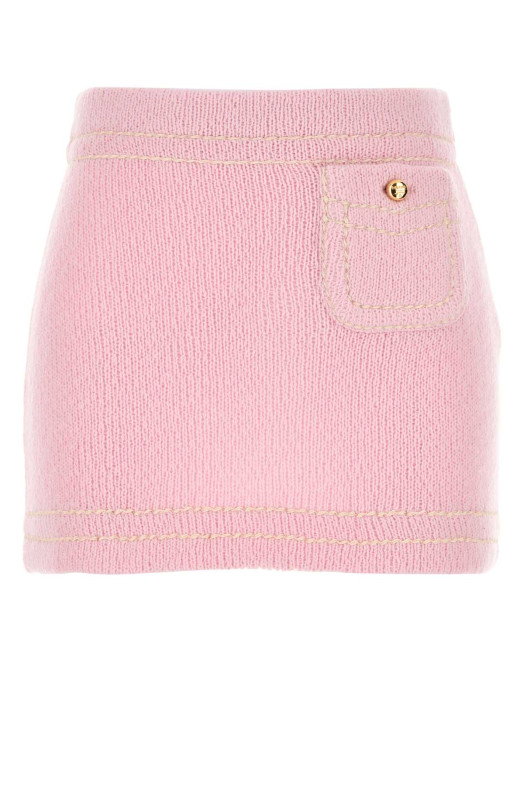 Pink cashmere mini skirt PRADA (21480SOOO1ISX)