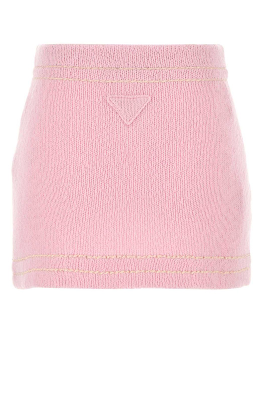 Pink cashmere mini skirt PRADA (21480SOOO1ISX)