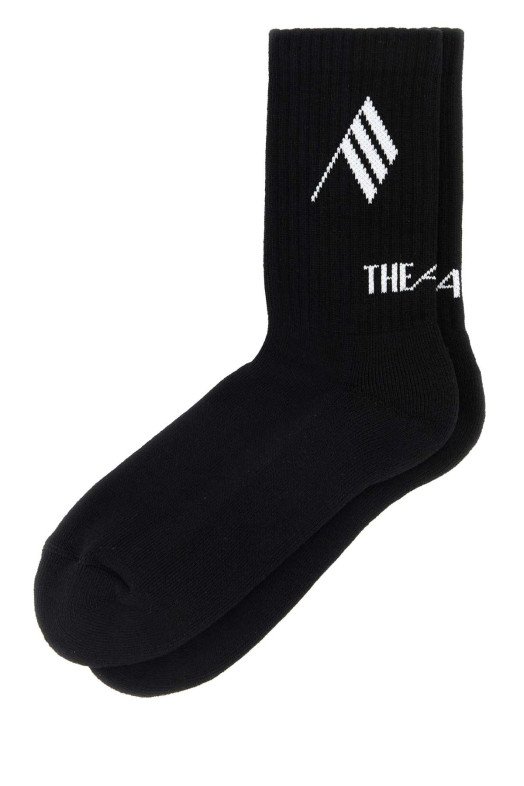 Black stretch cotton blend socks THE ATTICO (260WAK00021CCC101AA)
