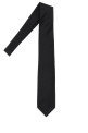 Черный шелковый галстук Black GUCCI (4565204B002)