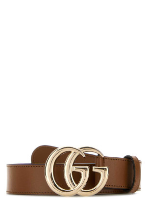 Caramel leather belt GUCCI (6258390AAA5)