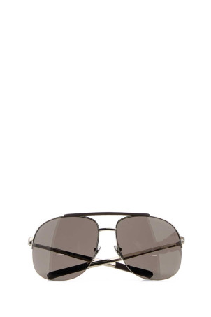 Серебристые металлические солнцезащитные очки GUCCI (861000I3330)