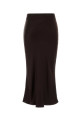 Шоколадная атласная юбка-брюки ANINE BING (A044001)