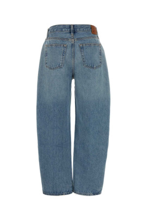 Джинсы с широкими брючинами и деним ANINE BING (A0611764)