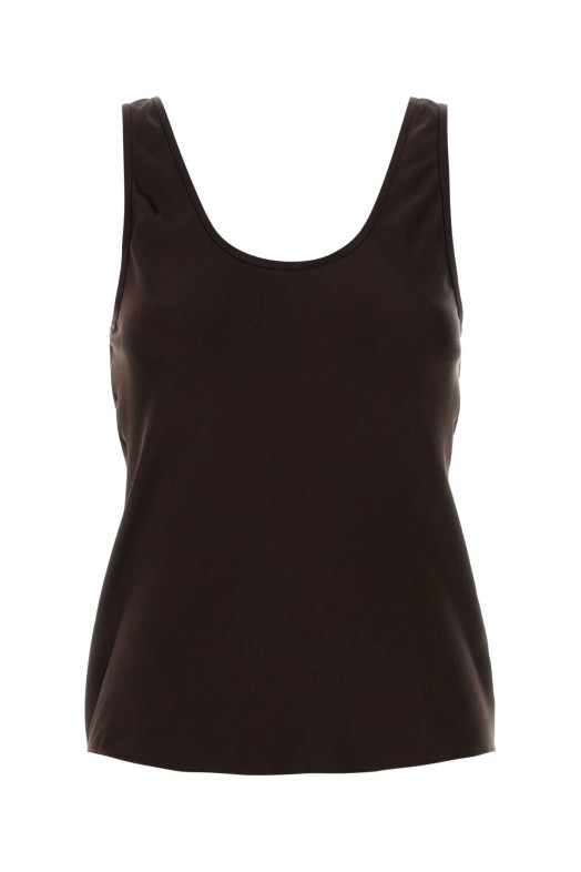 Chocolate satin tank top ANINE BING (A070839)