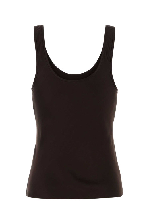 Chocolate satin tank top ANINE BING (A070839)