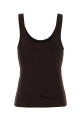 Chocolate satin tank top ANINE BING (A070839)