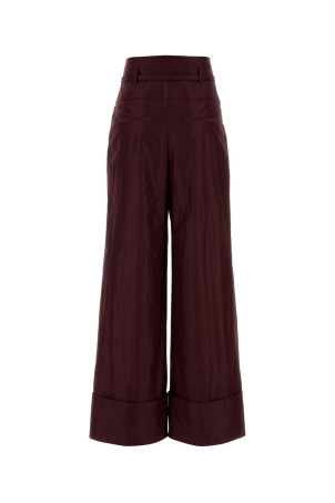 Burgundy taffeta pant FENDI (FR6673AW7C)
