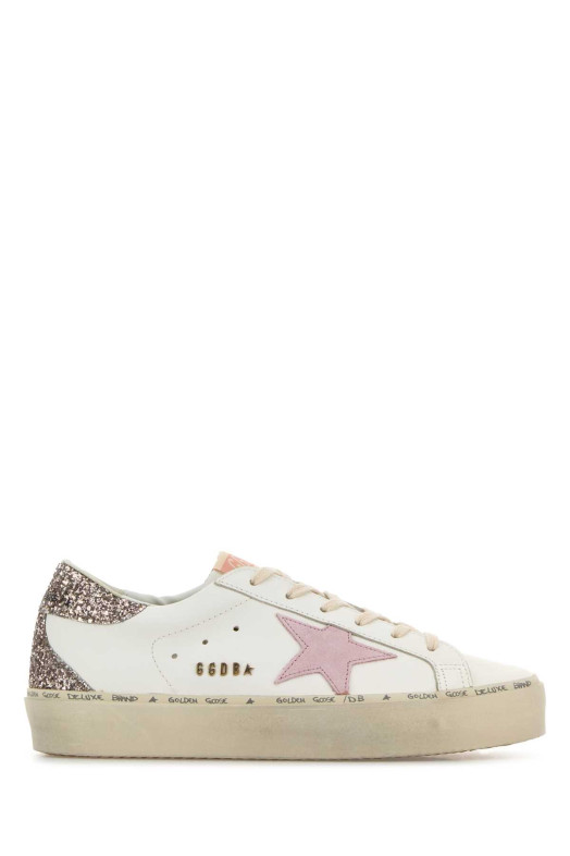 Белые кожаные кроссовки Hi Star GOLDEN GOOSE DELUXE BRAND (GWF00119F005335)
