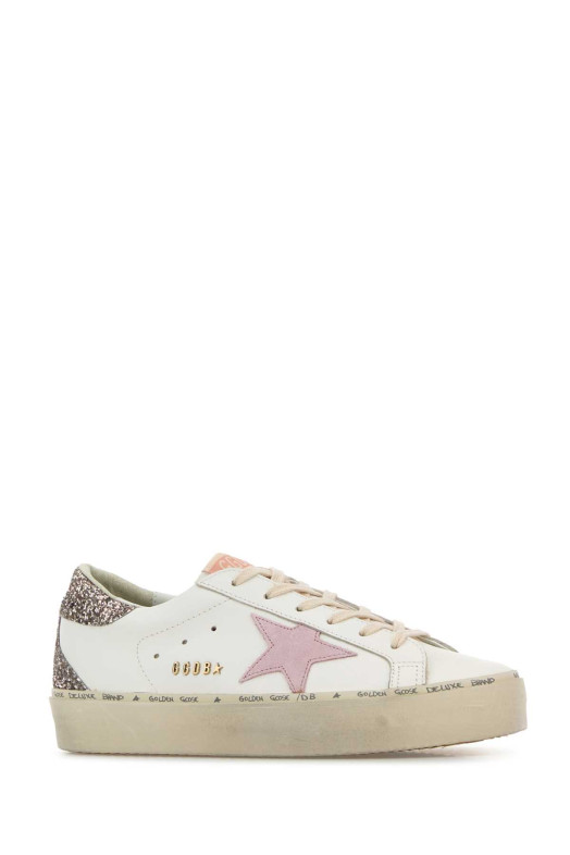 Белые кожаные кроссовки Hi Star GOLDEN GOOSE DELUXE BRAND (GWF00119F005335)