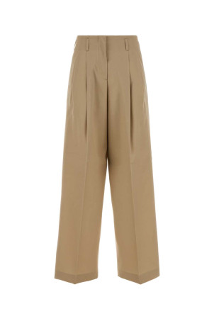 Beige wool wide-leg Flavia pant GOLDEN GOOSE DELUXE BRAND (GWP01203P001170)