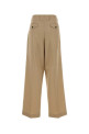 Бежевые шерстяные брюки Flavia с широкими брючинами GOLDEN GOOSE DELUXE BRAND (GWP01203P001170)