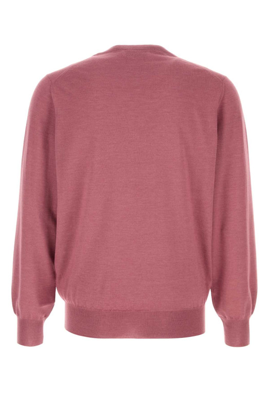 Светло-розовый свитер из кашемировой смеси BRUNELLO CUCINELLI (M2300100)