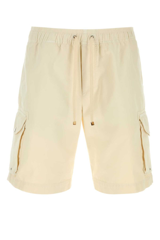 Cream cotton bermuda shorts BRUNELLO CUCINELLI (M252DU0025)