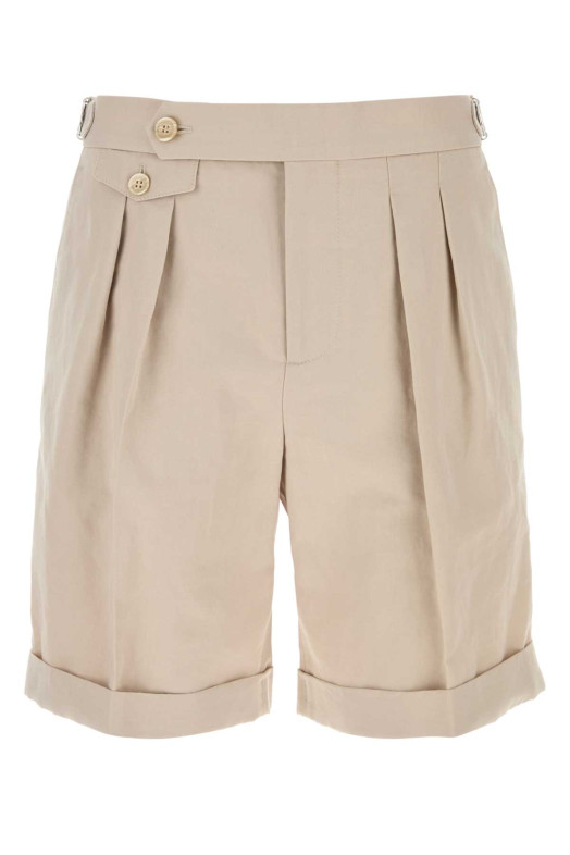 Бермуды из смешанного хлопка и песка BRUNELLO CUCINELLI (MH253U0040)