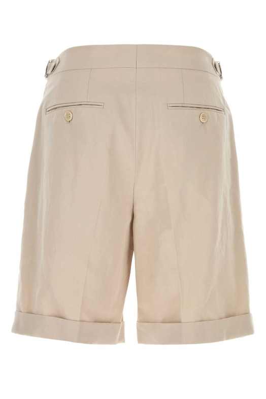 Бермуды из смешанного хлопка и песка BRUNELLO CUCINELLI (MH253U0040)