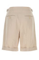 Бермуды из смешанного хлопка и песка BRUNELLO CUCINELLI (MH253U0040)