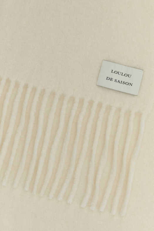 Шарф Santo из смеси альпаки и слоновой кости Бежевый LOULOU DE SAISON (SANTO)