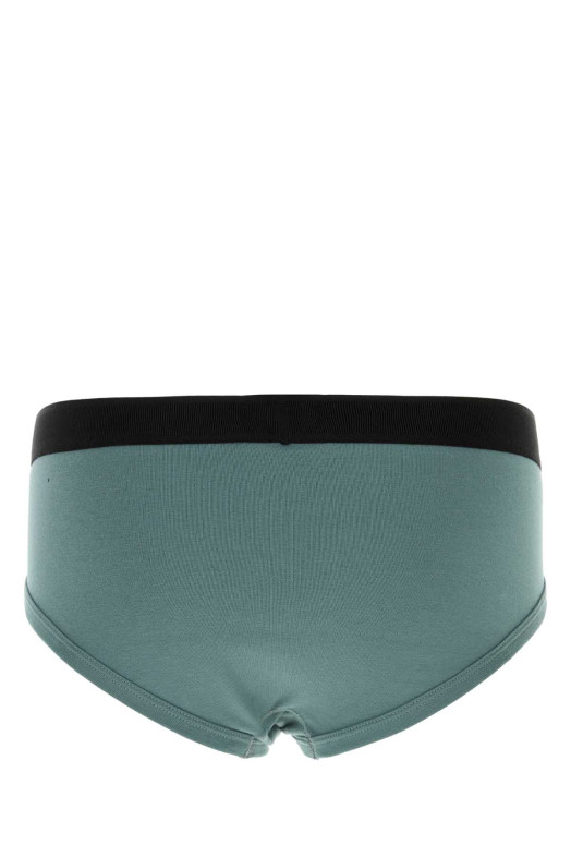 Синее эластичное хлопковое платье TOM FORD (T4LC11040)