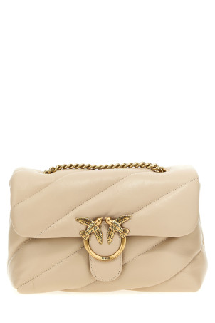 'Classic Love Puff' Crossbody Bag Beige