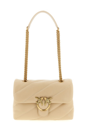 'Classic Love Puff' Crossbody Bag Beige