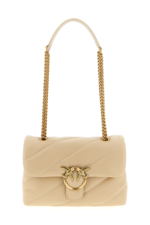 Сумка через плечо «Classic Love Puff» бежевого цвета 100038A0F2C50Q