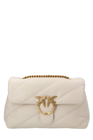 'Classic Love Puff' Crossbody Bag White