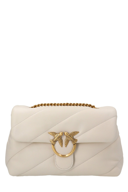 'Classic Love Puff' Crossbody Bag White