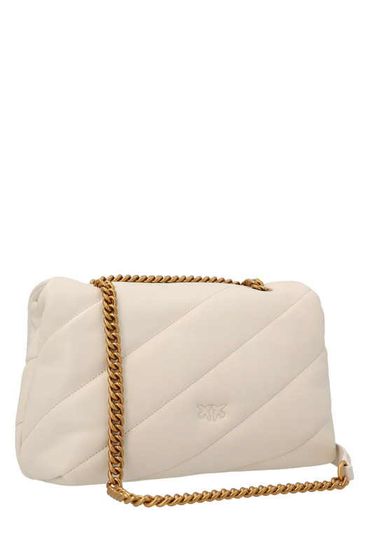 'Classic Love Puff' Crossbody Bag White