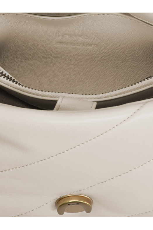 'Classic Love Puff' Crossbody Bag White