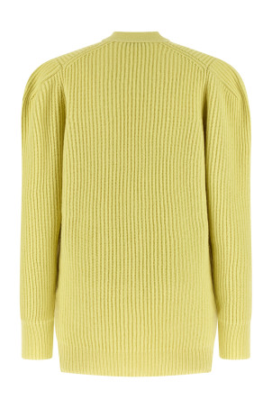 Thick knit cardigan Yellow