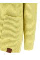 Thick knit cardigan Yellow