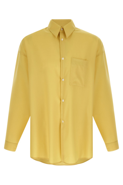 'Tropical wool' shirt Yellow