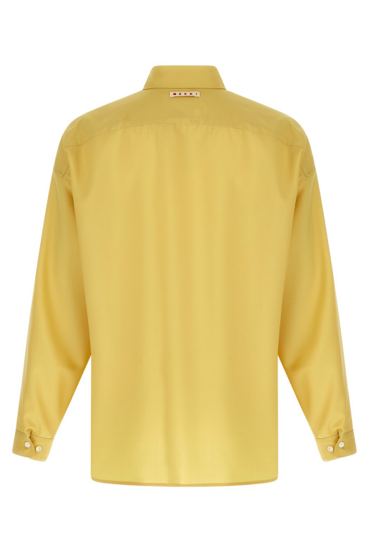 'Tropical wool' shirt Yellow