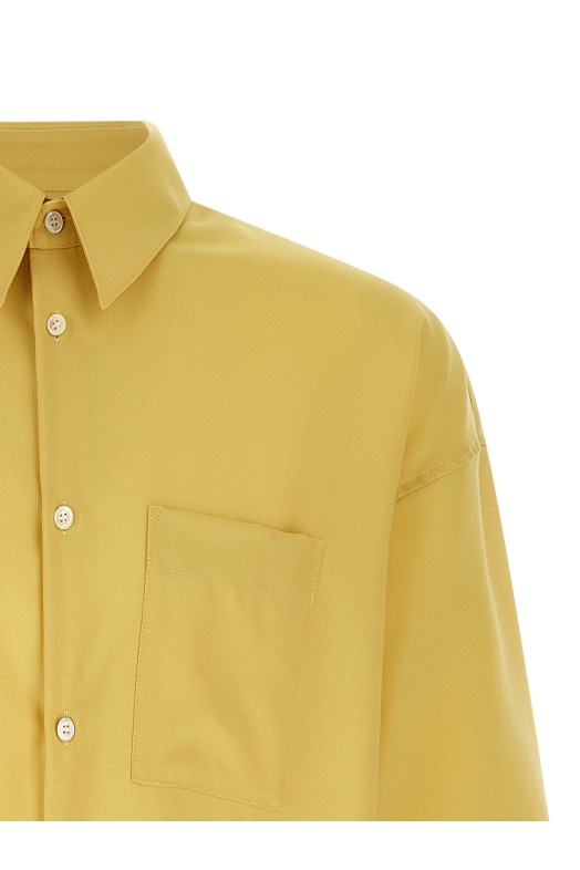 'Tropical wool' shirt Yellow