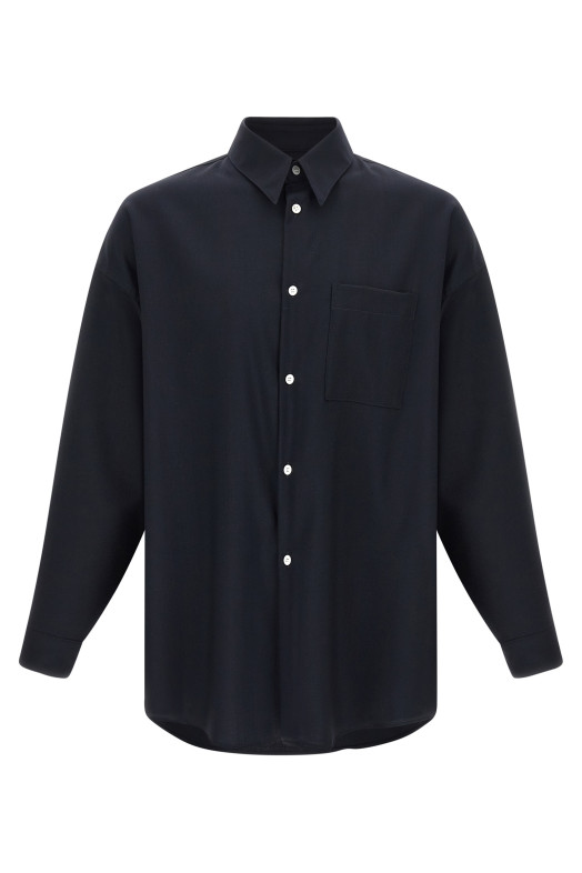 'Tropical wool' shirt Blue