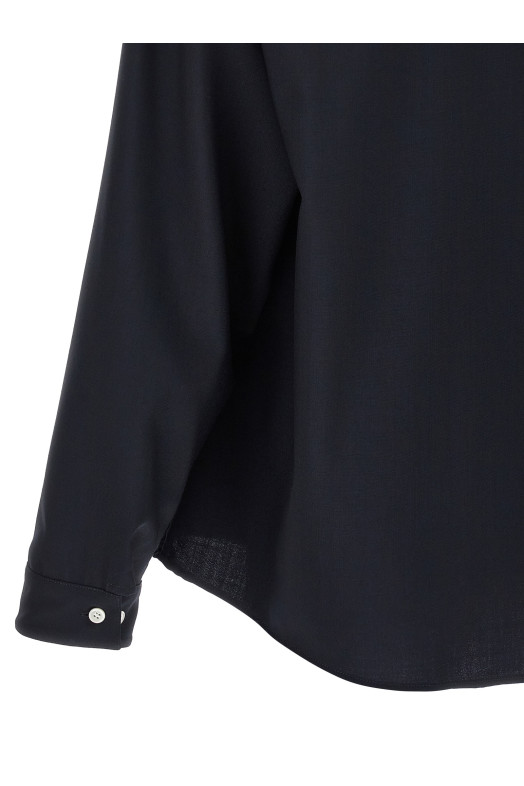 'Tropical wool' shirt Blue