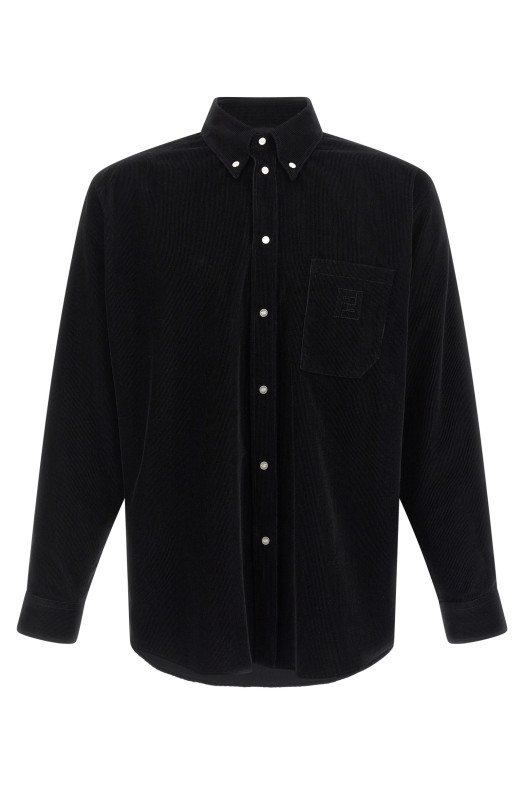 Corduroy shirt Black