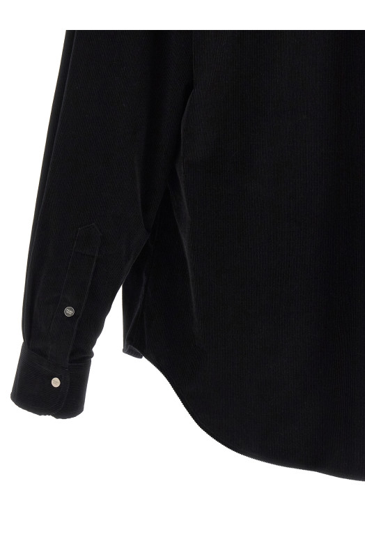 Corduroy shirt Black