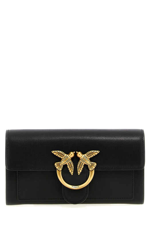 'Love Simply' wallet on chain Black